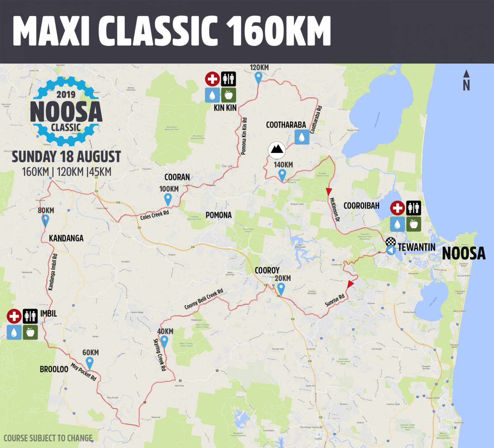 NOOSA 160KM MAP-2019